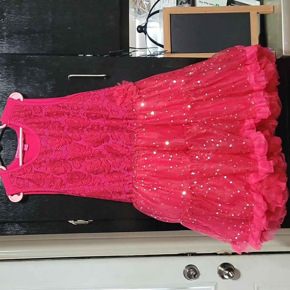 Pink Magenta Party Dress Girls size 10